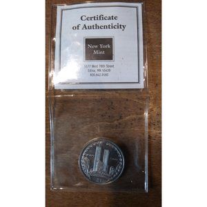 2002 NYC TWIN TOWERS 9/11 Commemorative uncirculated $1 Coin Queen Elizabeth